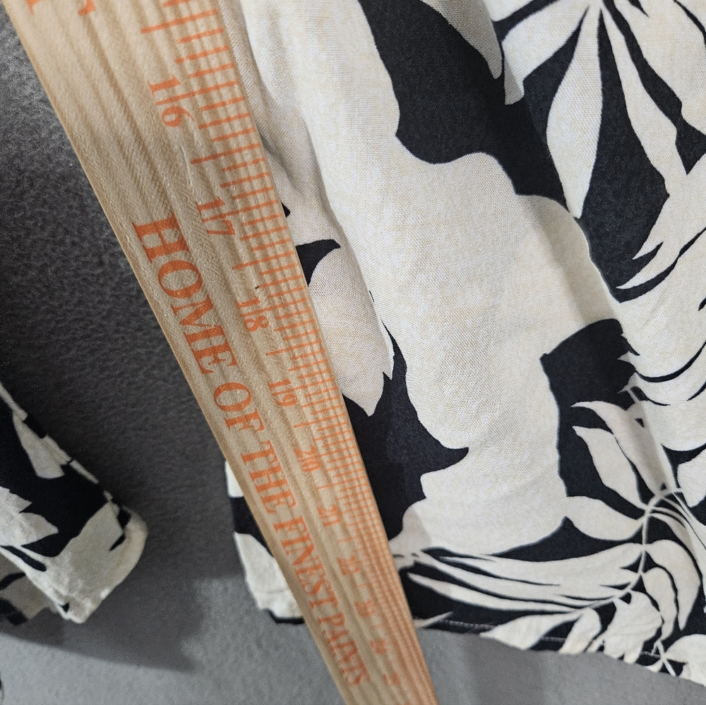 XIX Palms X Tribal Wailea Jumpsuit Tropical Black White Leaves Tank Adjustable S - Picture 6 of 10